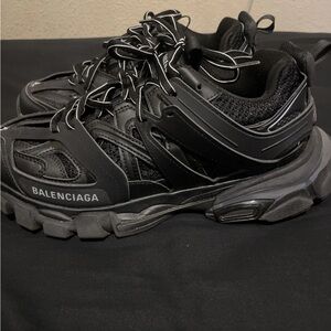 Balenciaga Black Athletic Shoes with Chunky Sole